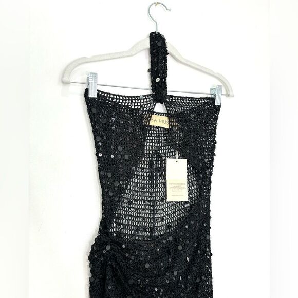 NWT Aya Muse Gyra knit cut out long dress - Picture 6 of 10